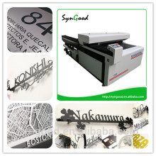 Syngood qualidade superior aço inoxidável letras máquina de corte Co2 tipo de laser